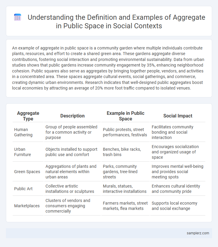 Understanding the Definition and Examples of Aggregate in Public Space in Social Contexts
