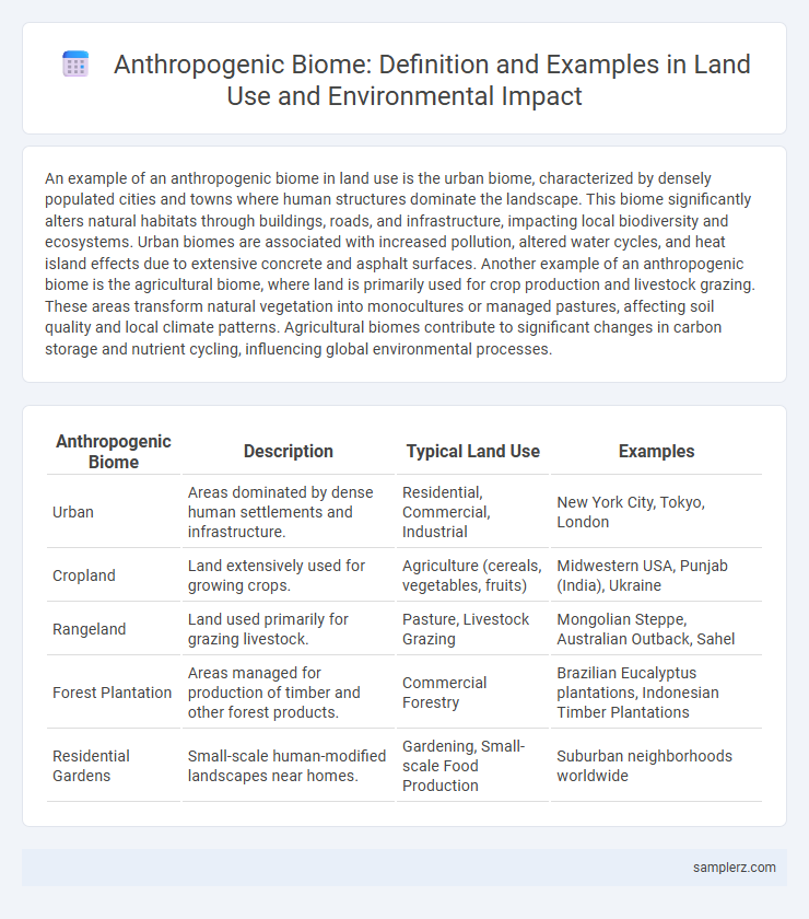 Anthropogenic Biome: Definition and Examples in Land Use and Environmental Impact