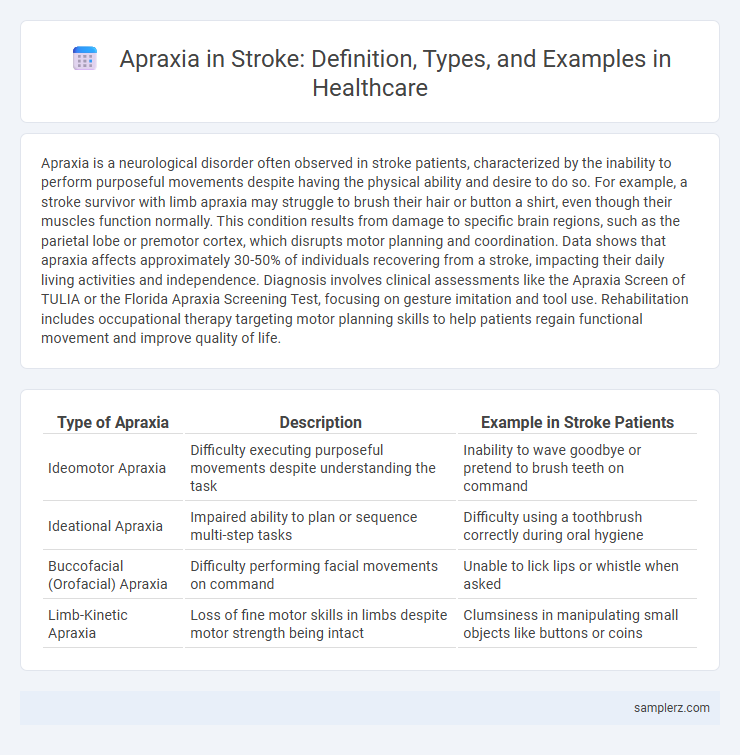 Apraxia in Stroke: Definition, Types, and Examples in Healthcare
