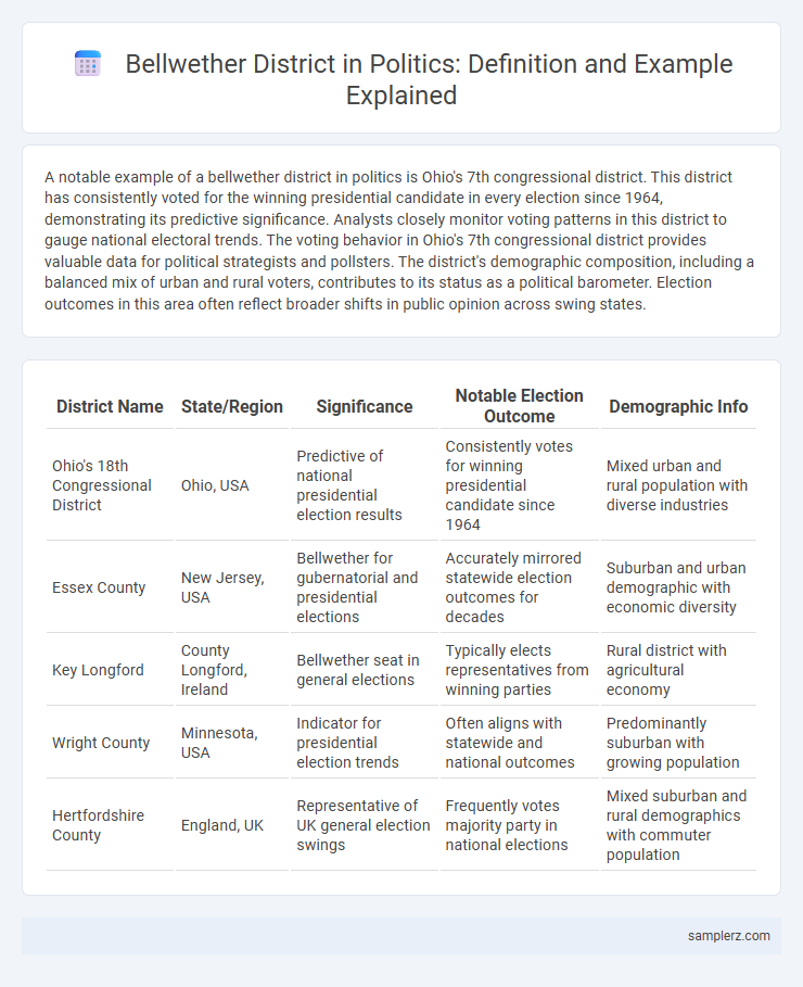 Bellwether District in Politics: Definition and Example Explained