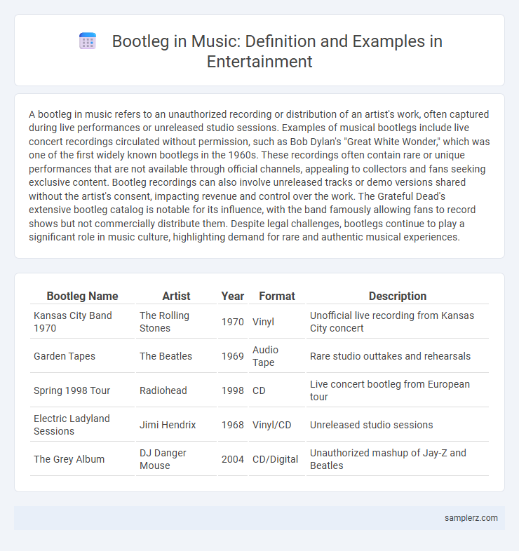 Bootleg in Music: Definition and Examples in Entertainment