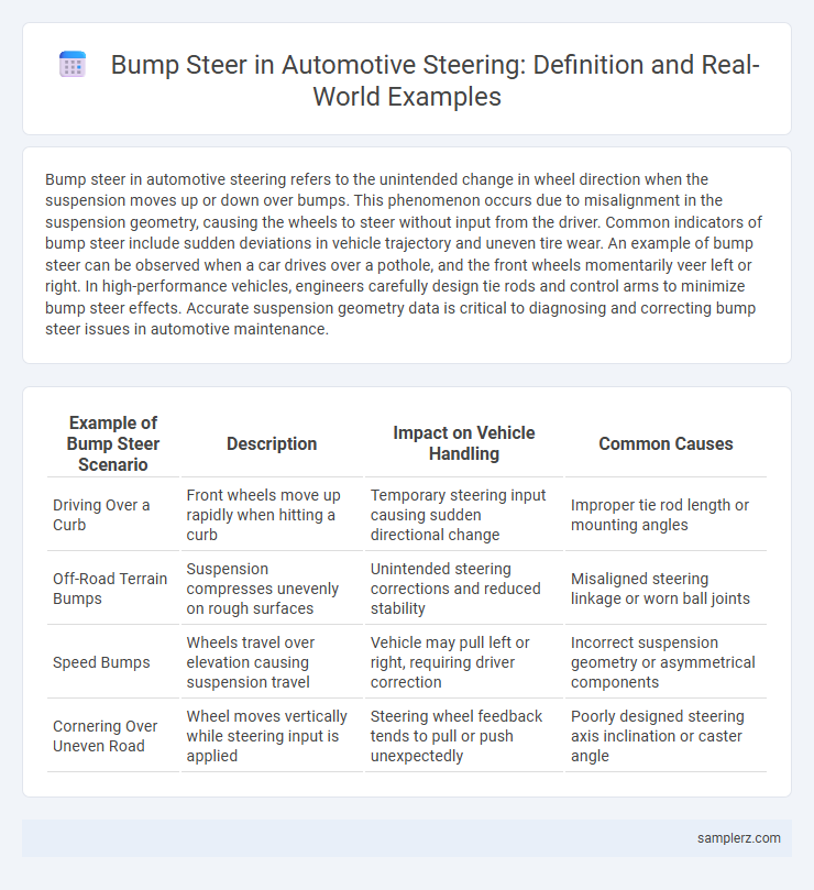 Bump Steer in Automotive Steering: Definition and Real-World Examples