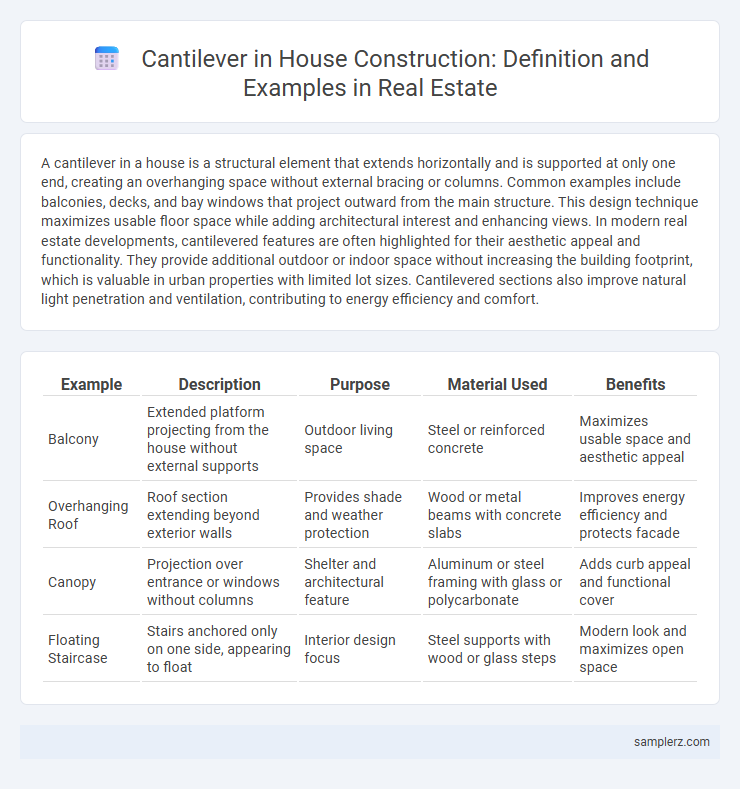 Cantilever in House Construction: Definition and Examples in Real Estate