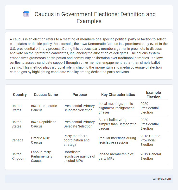Caucus in Government Elections: Definition and Examples