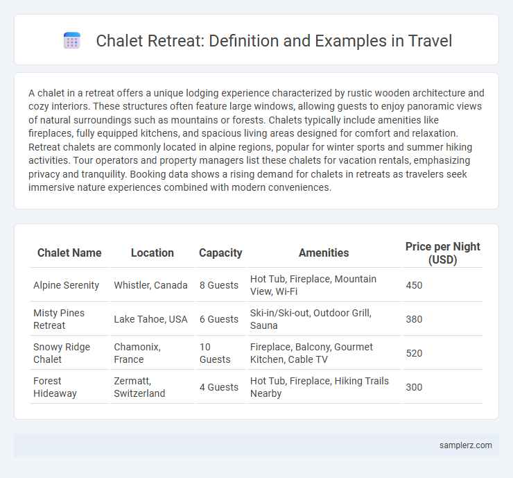 Chalet Retreat: Definition and Examples in Travel
