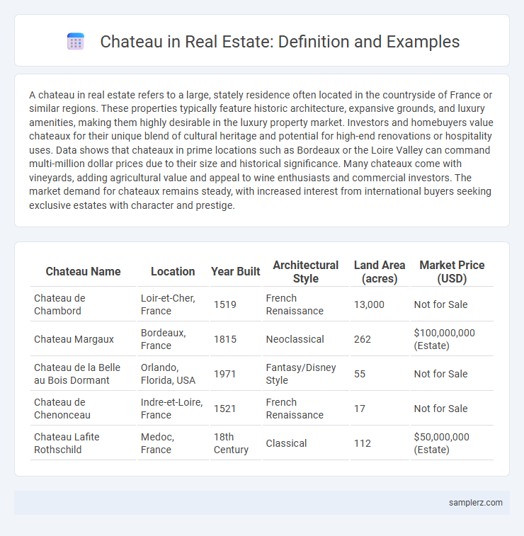 Chateau in Real Estate: Definition and Examples