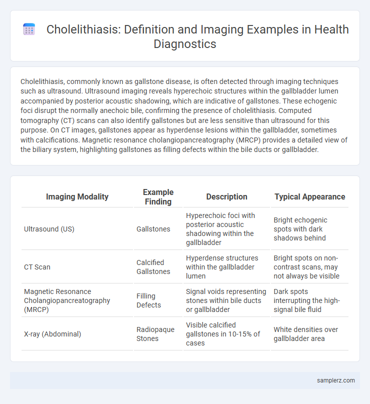 Cholelithiasis: Definition and Imaging Examples in Health Diagnostics