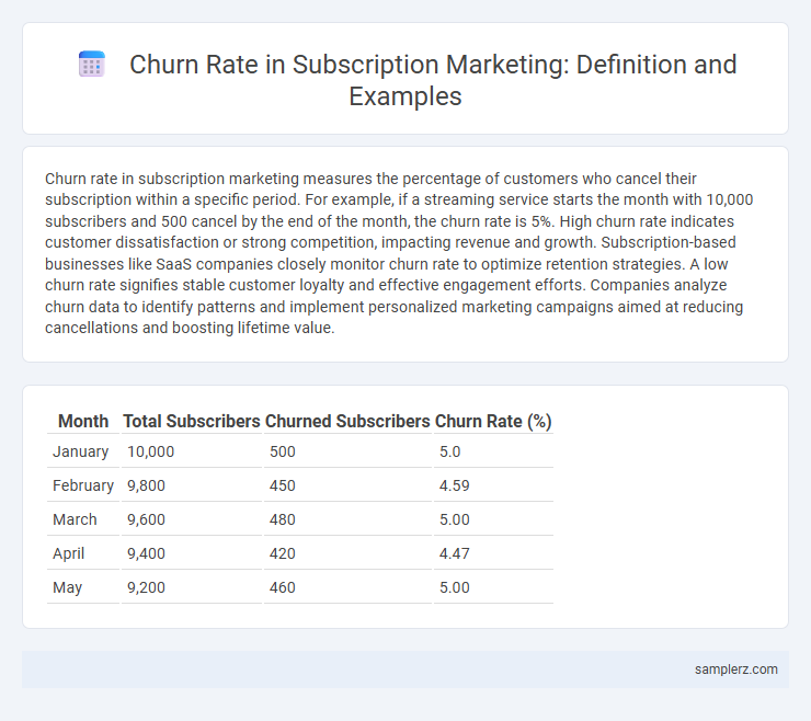 Churn Rate in Subscription Marketing: Definition and Examples