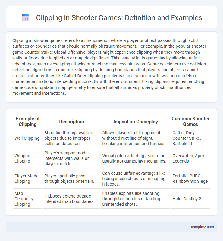 Clipping in Shooter Games: Definition and Examples