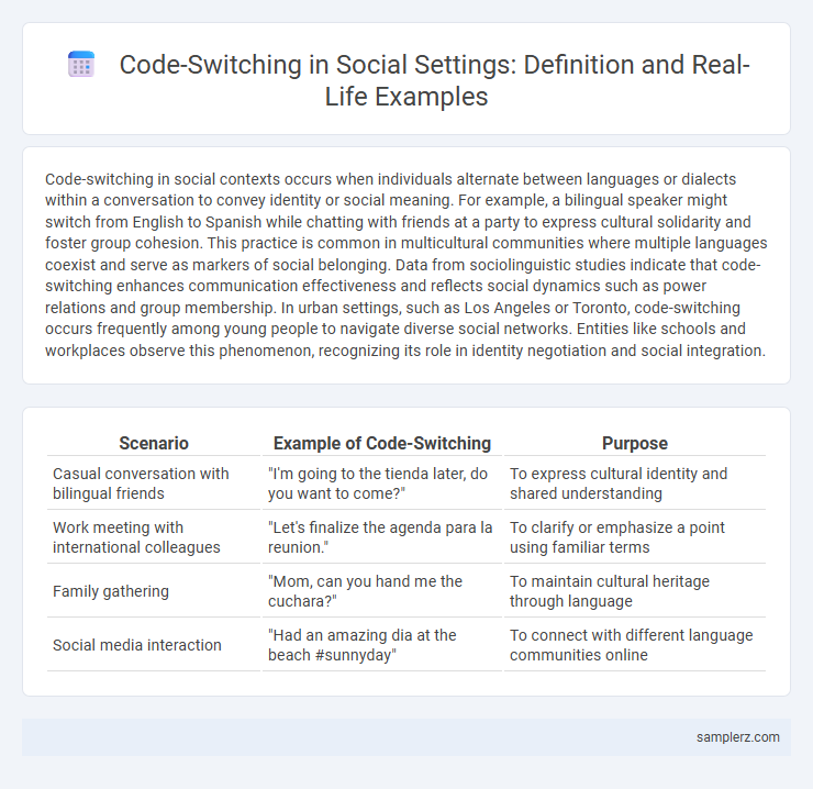 Code-Switching in Social Settings: Definition and Real-Life Examples
