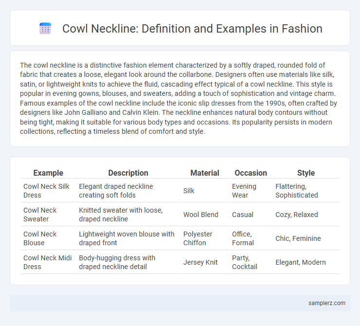 Cowl Neckline: Definition and Examples in Fashion