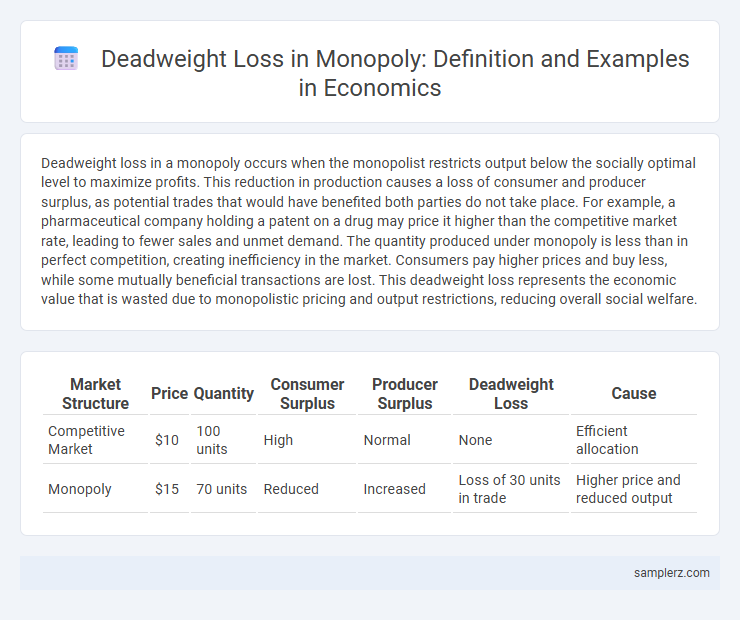 Deadweight Loss in Monopoly: Definition and Examples in Economics