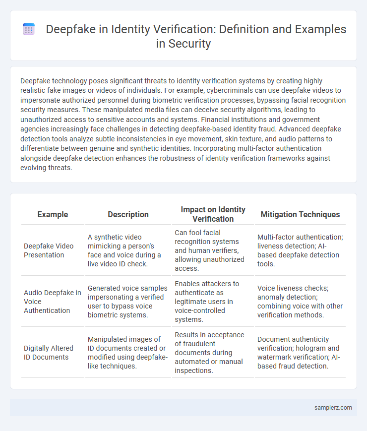 Deepfake in Identity Verification: Definition and Examples in Security