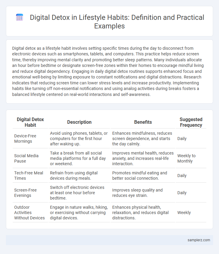 Digital Detox in Lifestyle Habits: Definition and Practical Examples