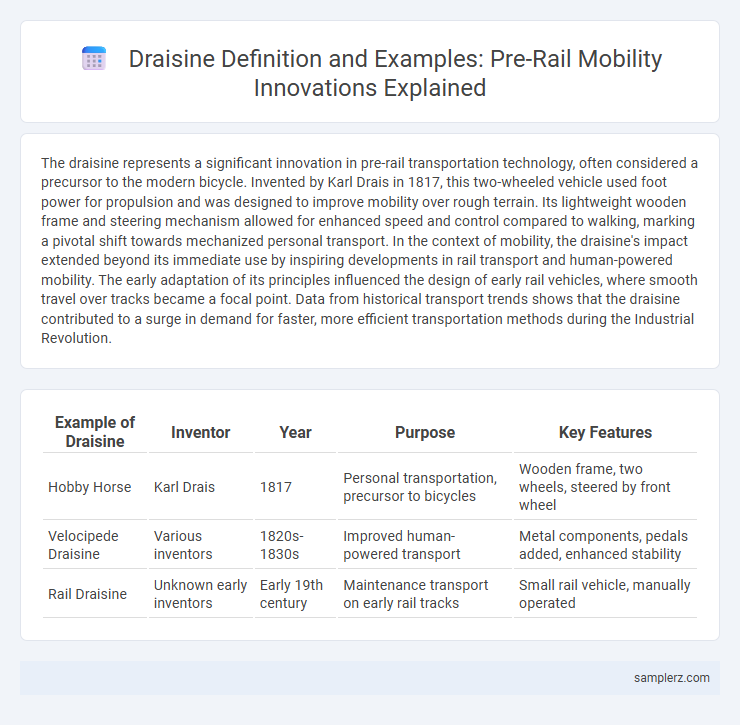 Draisine Definition and Examples: Pre-Rail Mobility Innovations Explained