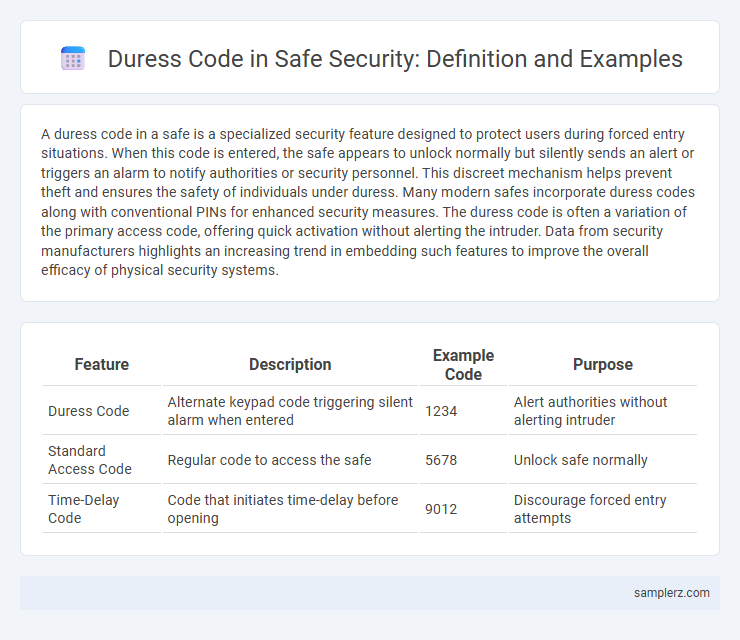 Duress Code in Safe Security: Definition and Examples