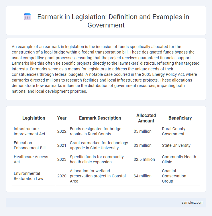 Earmark in Legislation: Definition and Examples in Government