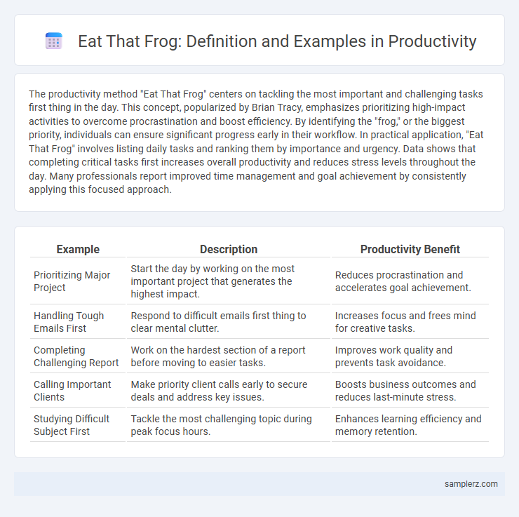 Eat That Frog: Definition and Examples in Productivity