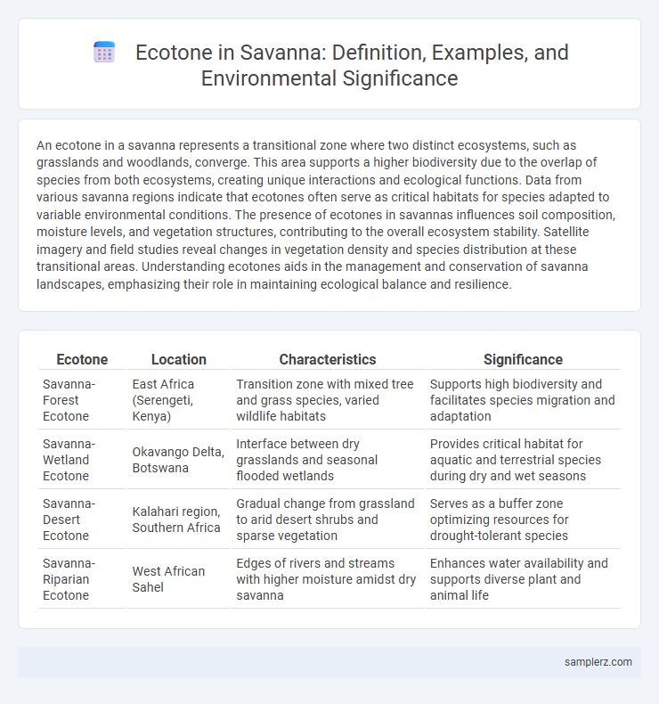 Ecotone in Savanna: Definition, Examples, and Environmental Significance
