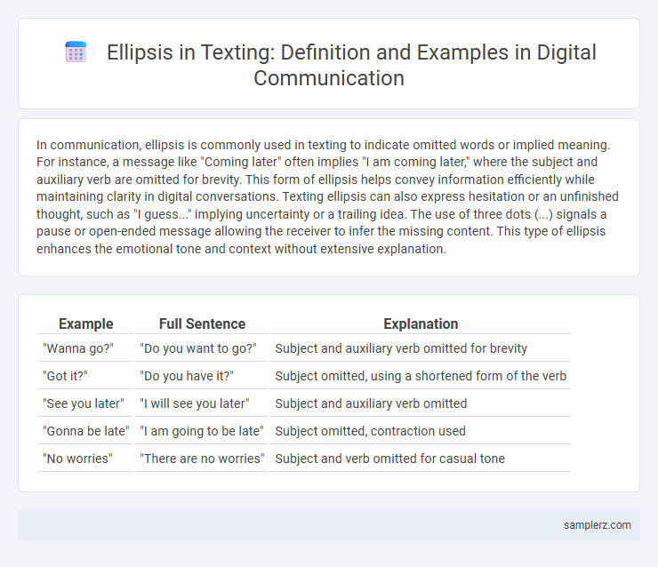 Ellipsis in Texting: Definition and Examples in Digital Communication