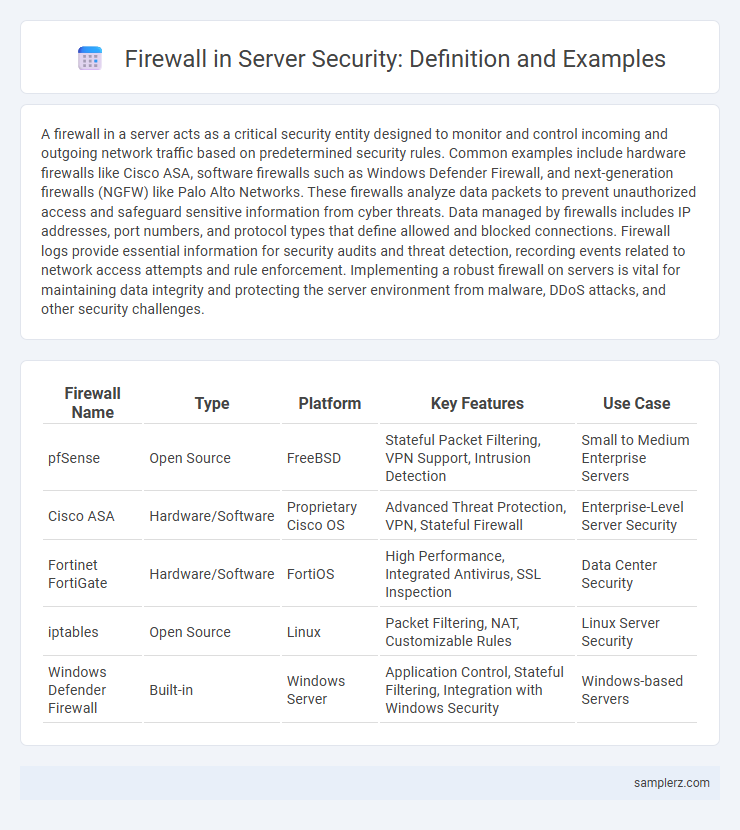 Firewall in Server Security: Definition and Examples