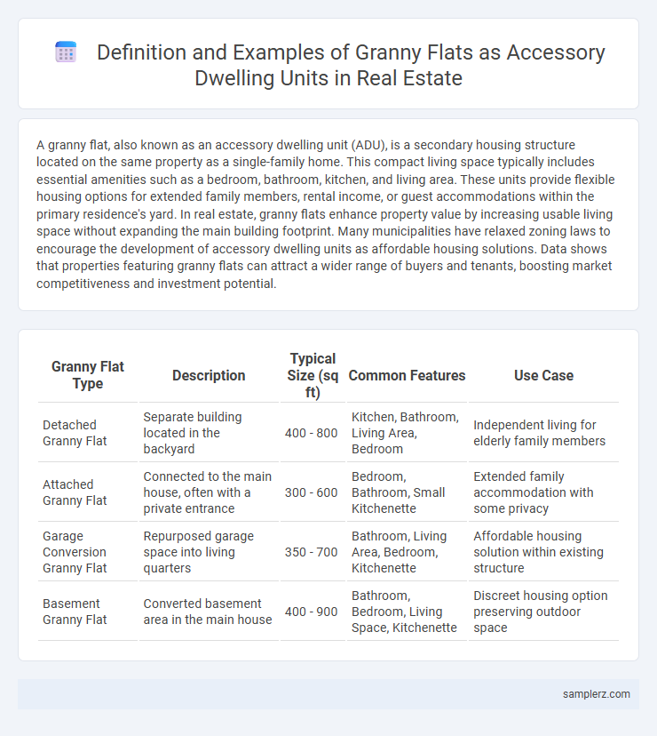 Definition and Examples of Granny Flats as Accessory Dwelling Units in Real Estate