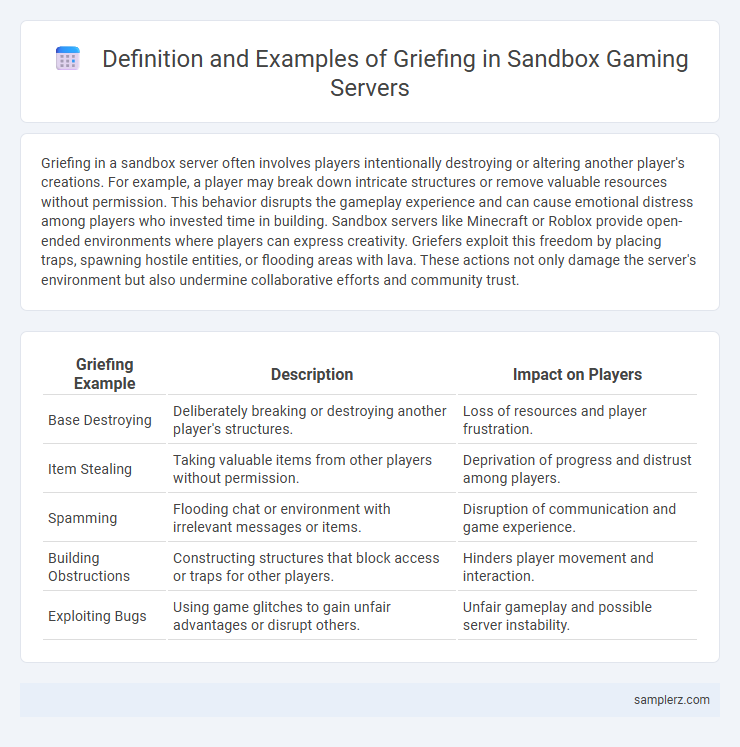 Definition and Examples of Griefing in Sandbox Gaming Servers
