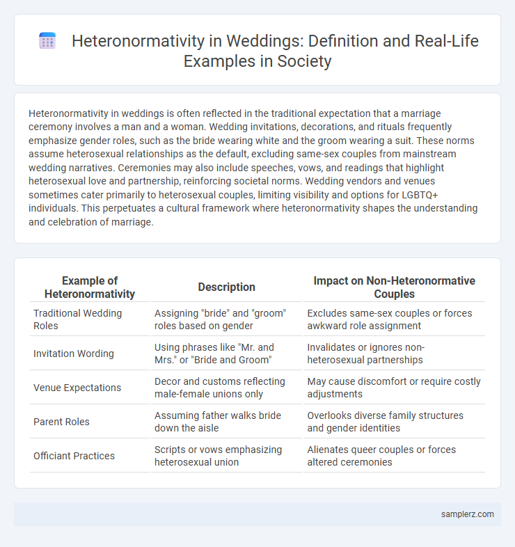 Heteronormativity in Weddings: Definition and Real-Life Examples in Society