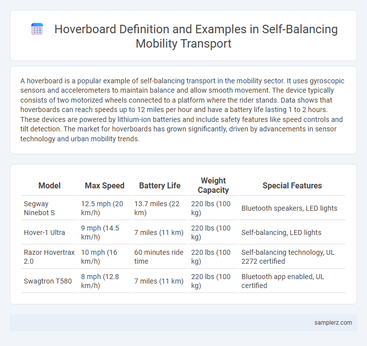 Hoverboard Definition and Examples in Self-Balancing Mobility Transport