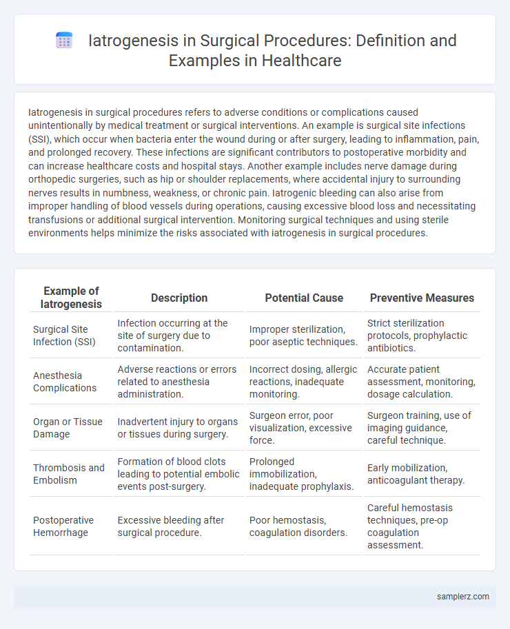 Iatrogenesis in Surgical Procedures: Definition and Examples in Healthcare