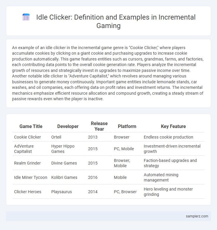 Idle Clicker: Definition and Examples in Incremental Gaming