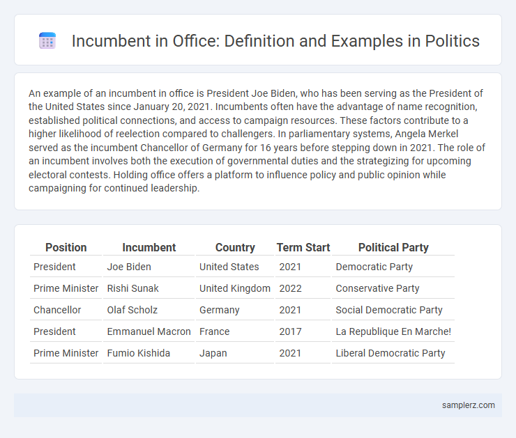 Incumbent in Office: Definition and Examples in Politics