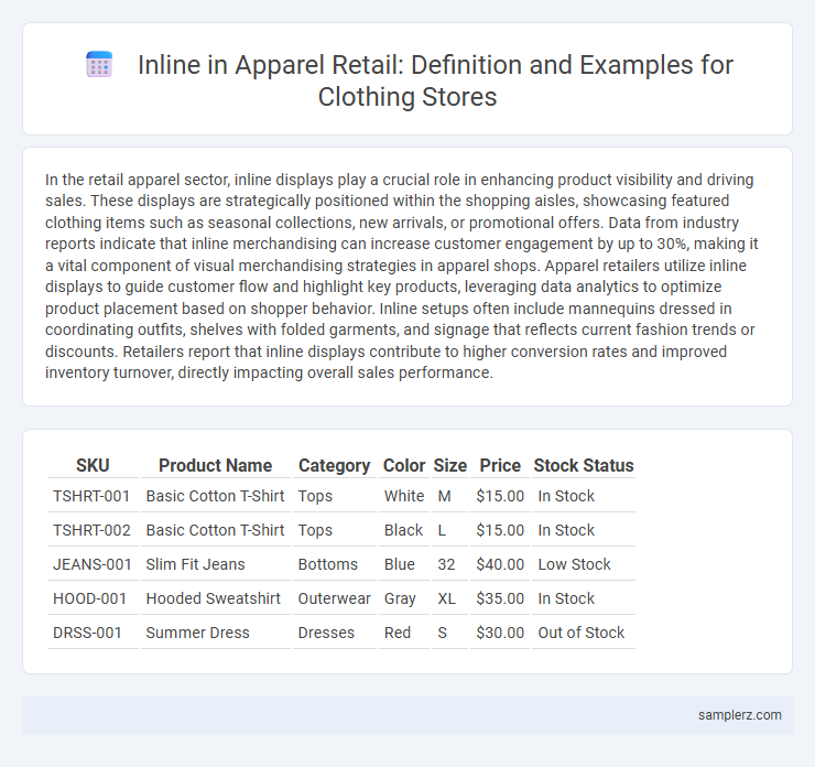 Inline in Apparel Retail: Definition and Examples for Clothing Stores