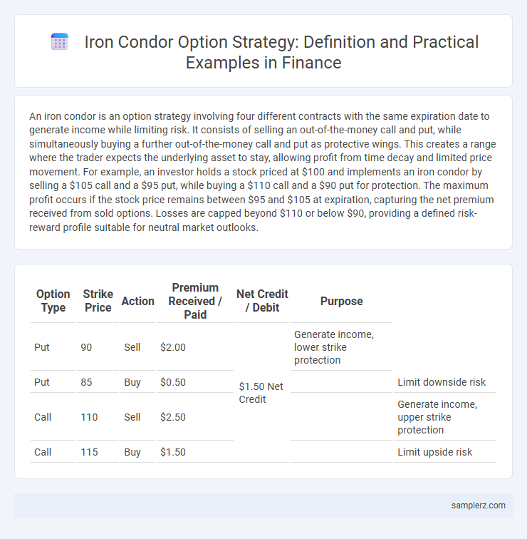 Iron Condor Option Strategy: Definition and Practical Examples in Finance