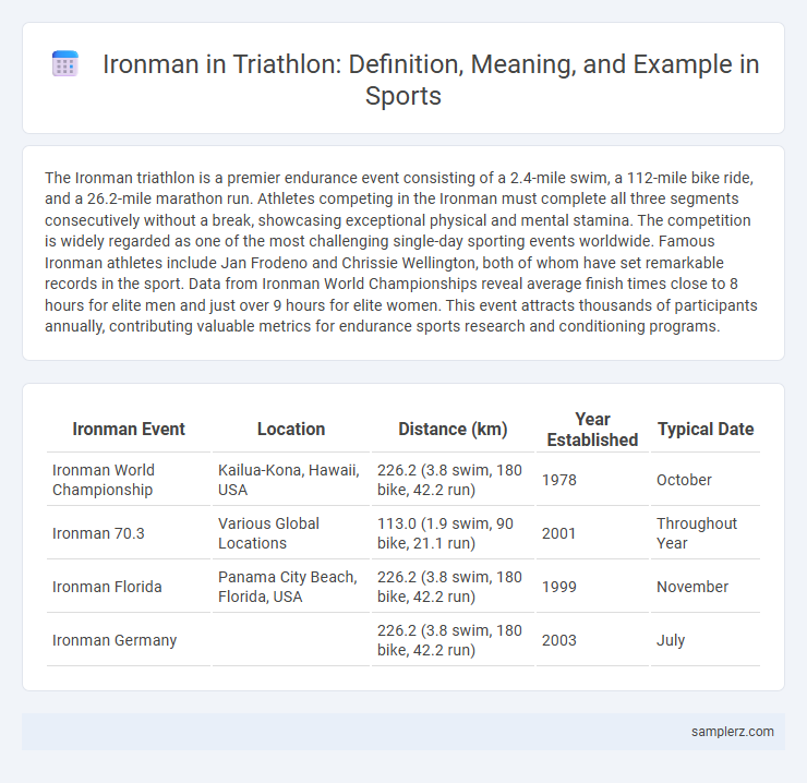 Ironman in Triathlon: Definition, Meaning, and Example in Sports