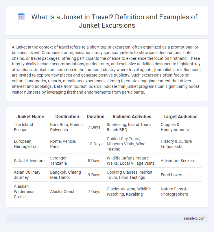 What Is a Junket in Travel? Definition and Examples of Junket Excursions