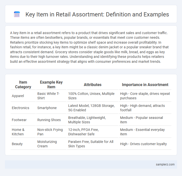 Key Item in Retail Assortment: Definition and Examples