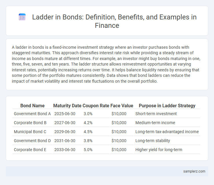 Ladder in Bonds: Definition, Benefits, and Examples in Finance