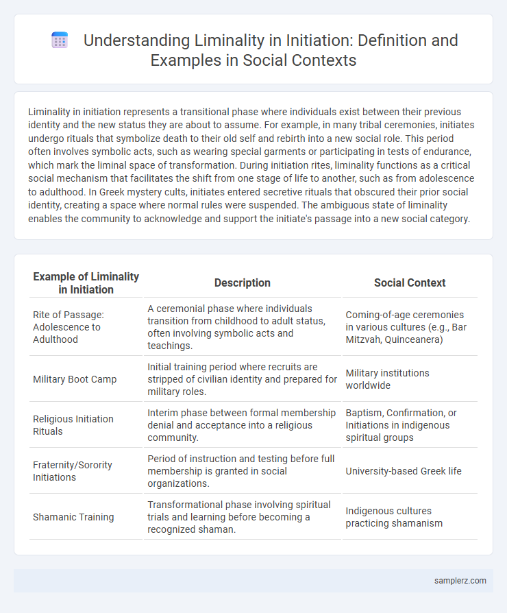 Understanding Liminality in Initiation: Definition and Examples in Social Contexts