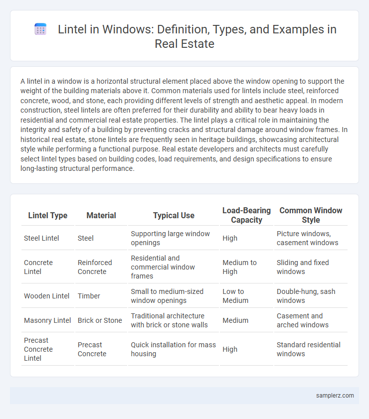 Lintel in Windows: Definition, Types, and Examples in Real Estate