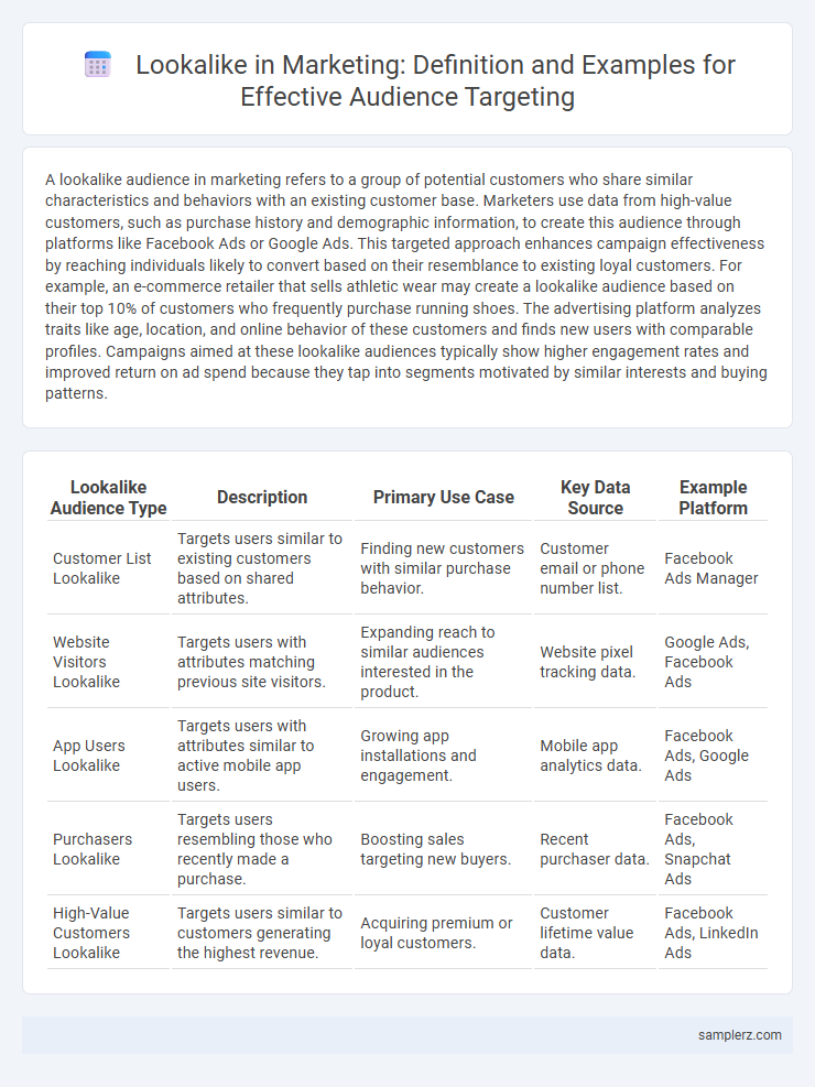 Lookalike in Marketing: Definition and Examples for Effective Audience Targeting
