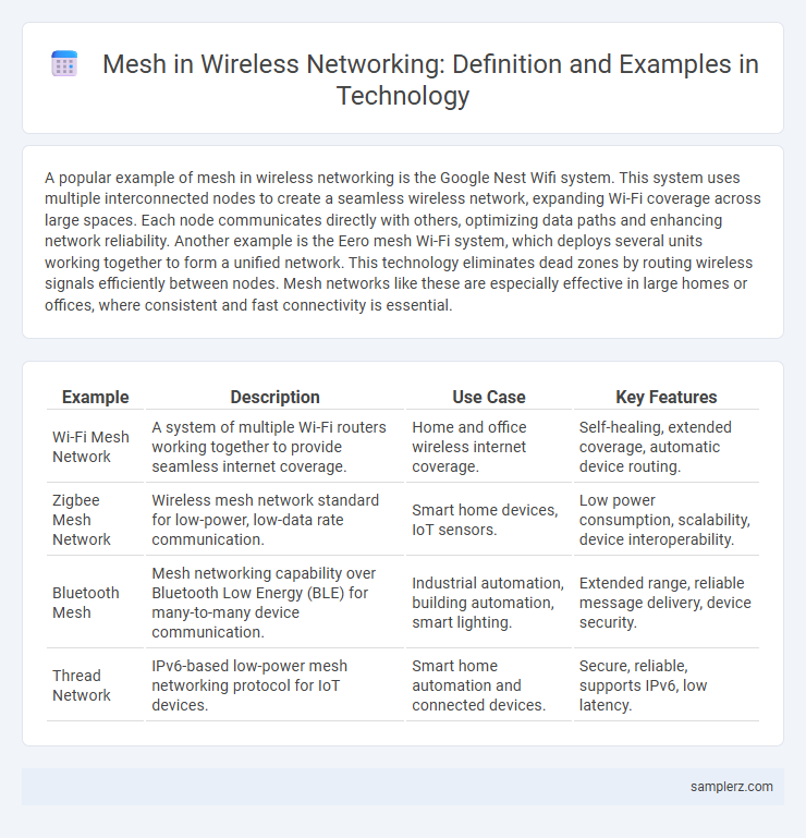 Mesh in Wireless Networking: Definition and Examples in Technology