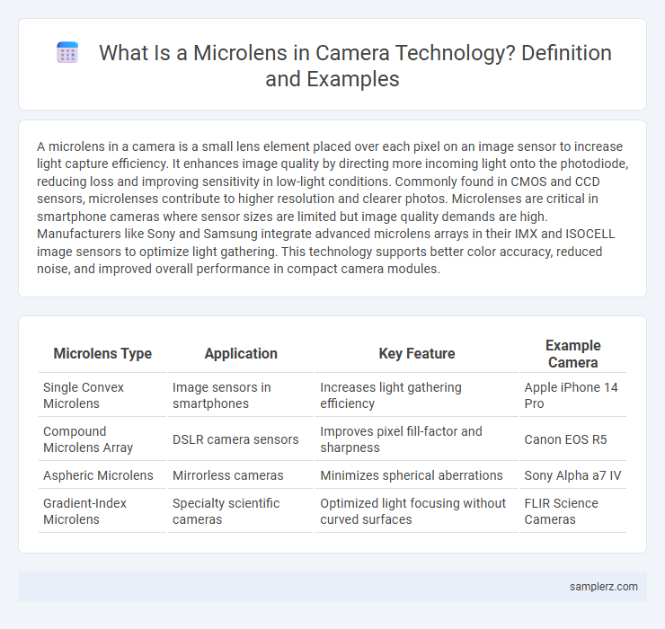 What Is a Microlens in Camera Technology? Definition and Examples