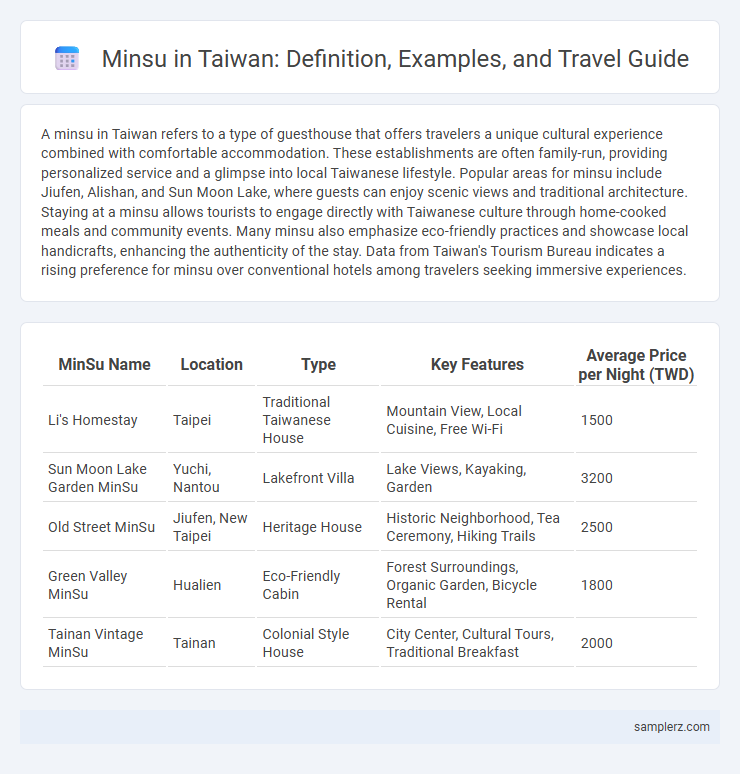 Minsu in Taiwan: Definition, Examples, and Travel Guide