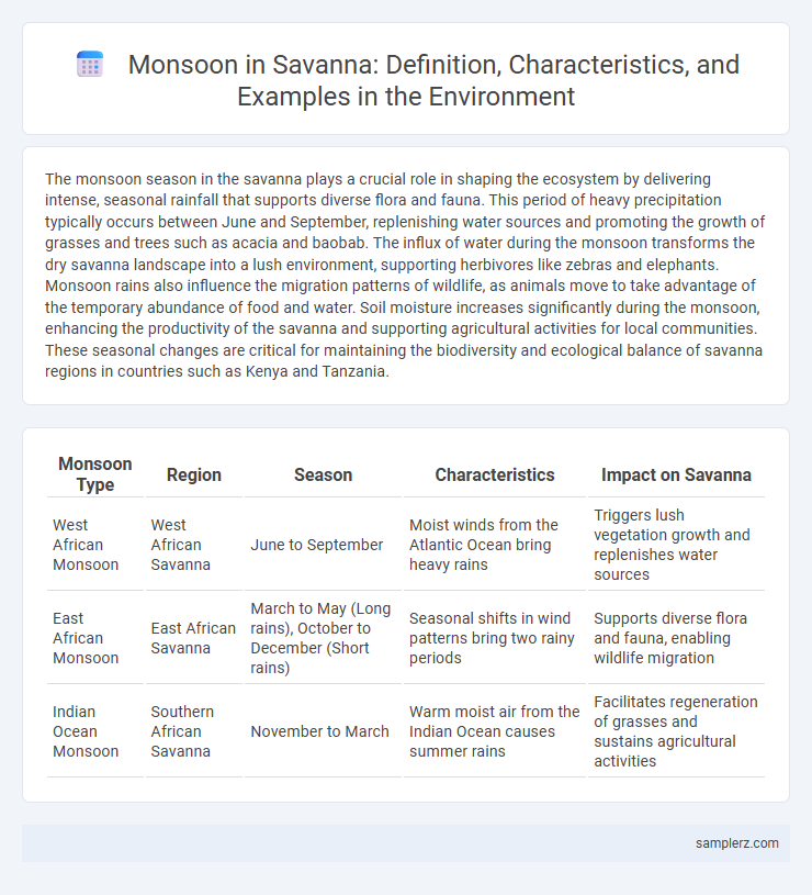 Monsoon in Savanna: Definition, Characteristics, and Examples in the Environment