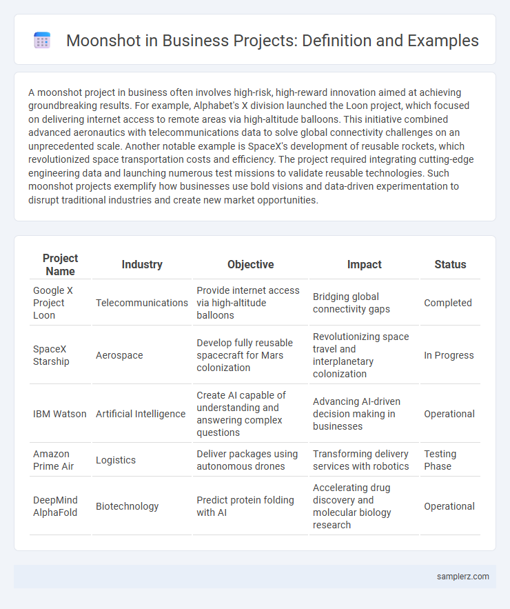 Moonshot in Business Projects: Definition and Examples