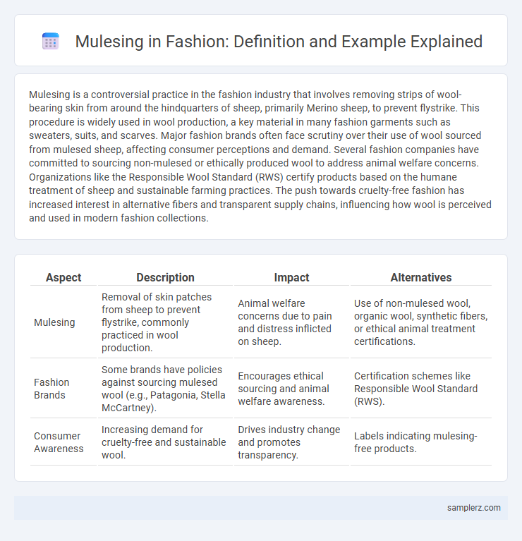 Mulesing in Fashion: Definition and Example Explained