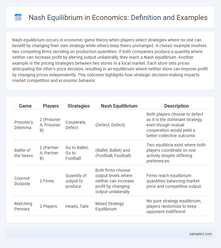 Nash Equilibrium in Economics: Definition and Examples