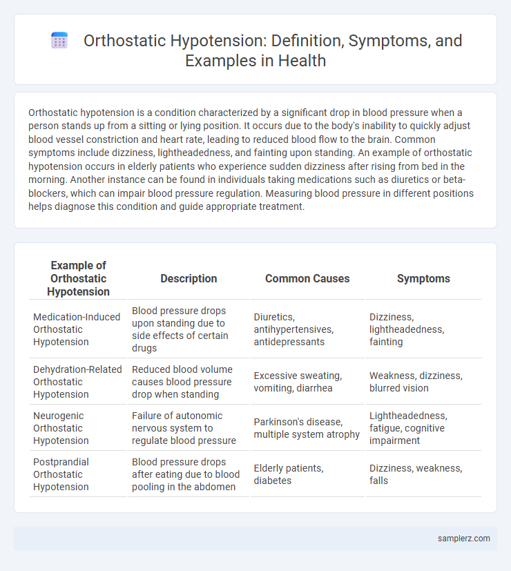 Orthostatic Hypotension: Definition, Symptoms, and Examples in Health