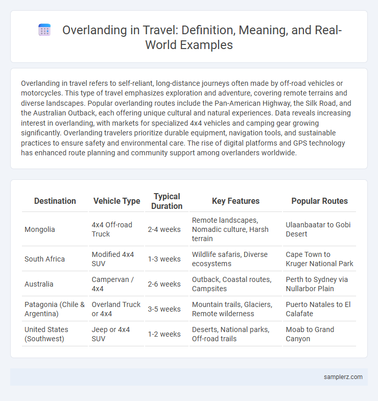 Overlanding in Travel: Definition, Meaning, and Real-World Examples